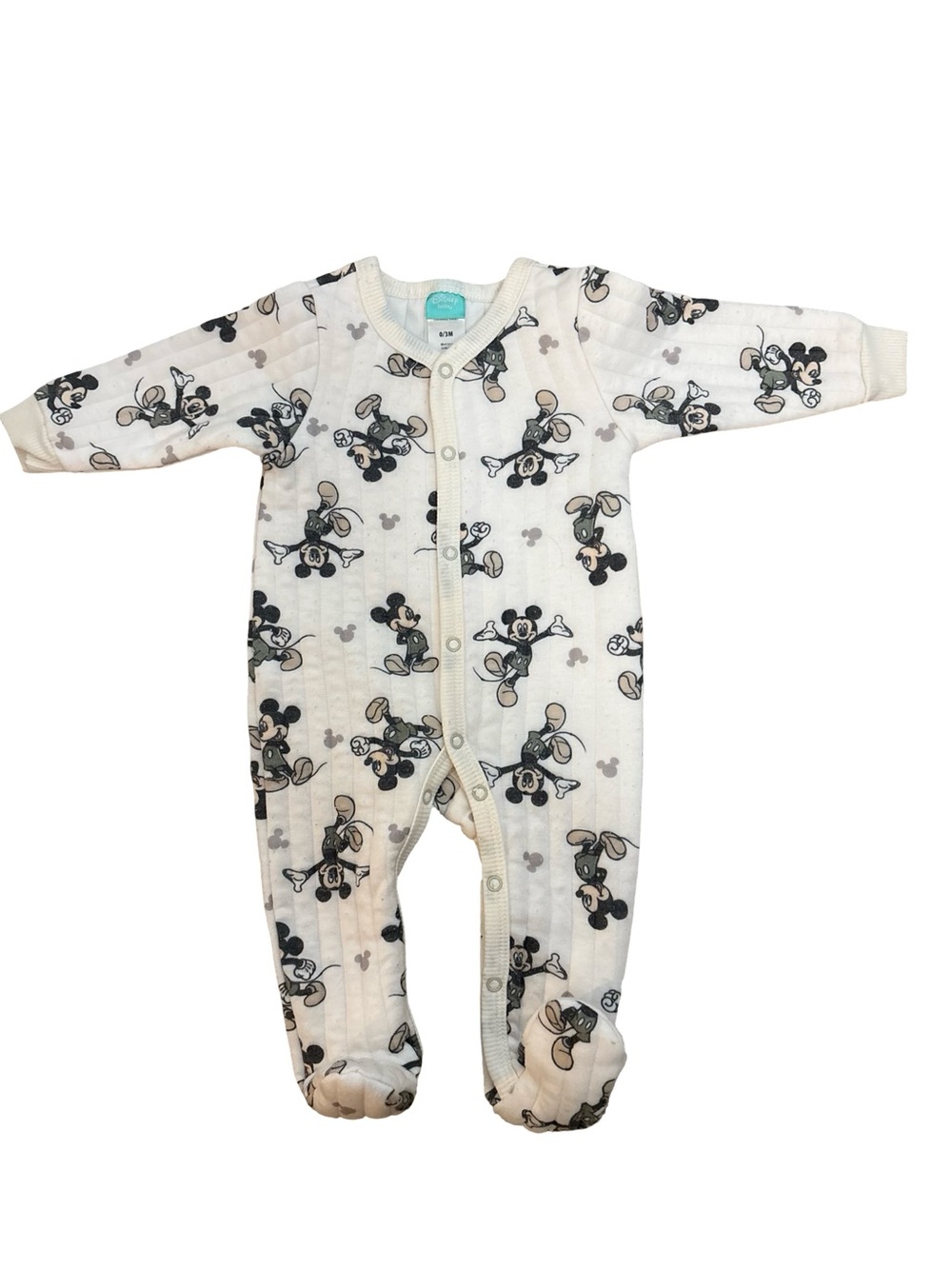 Disney Baby Mickey Mouse Footed One-Piece Size 0-3 Months